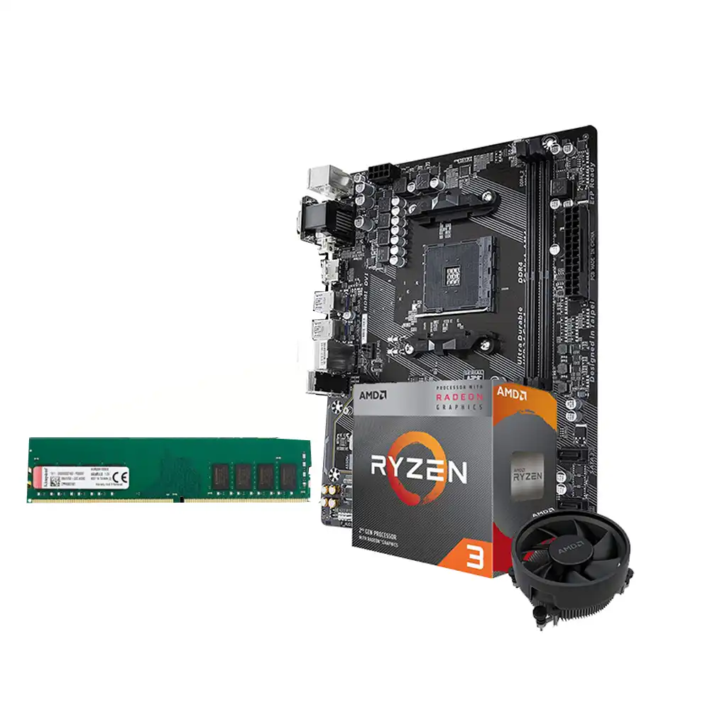 Combo AMD Ryzen 3 3200G + A320M + 8GB DDR4