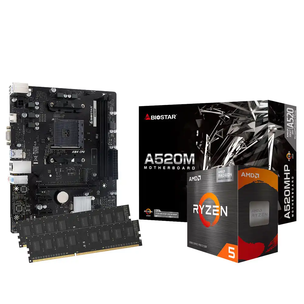 Combo AMD Ryzen 5 5600GT + B450 + 16GB DDR4