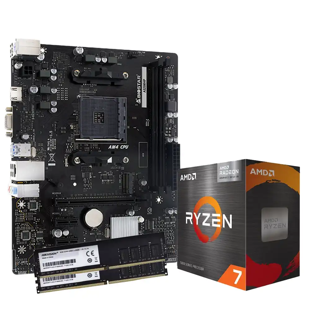 Combo AMD Ryzen 7 5700G + B550 + 16GB DDR4