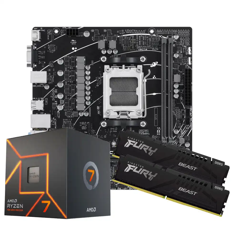 Combo AMD Ryzen 7 7700 + B650M + 32GB DDR5