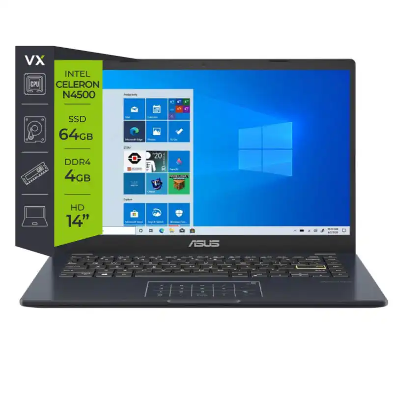 Notebook Asus E410KA Celeron N4500 4Gb 64Gb eMMC 14″ W11