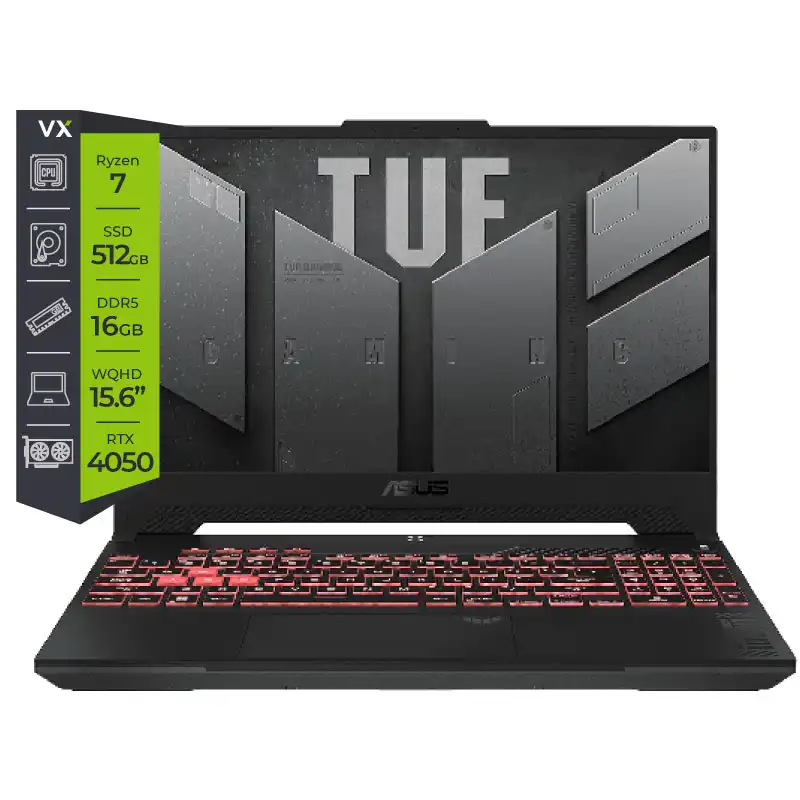 Notebook Asus TUF A15 FA507NU-HQ108 Ryzen 7 16Gb 512Gb RTX 4050 15.6″ Free