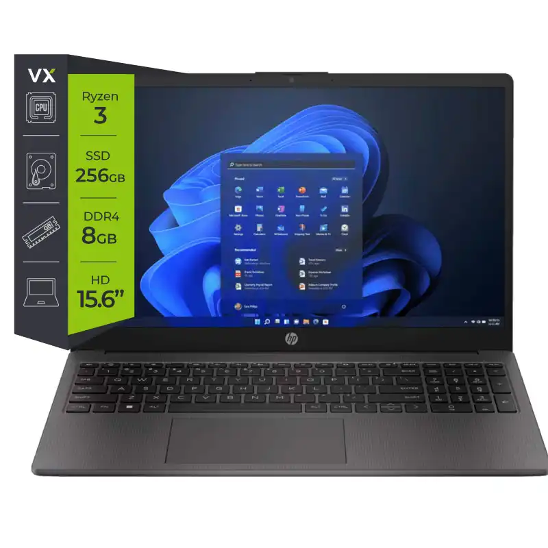 Notebook HP 255 G10 Ryzen 3 7330U 8Gb 256Gb 15.6″ FreeDOS